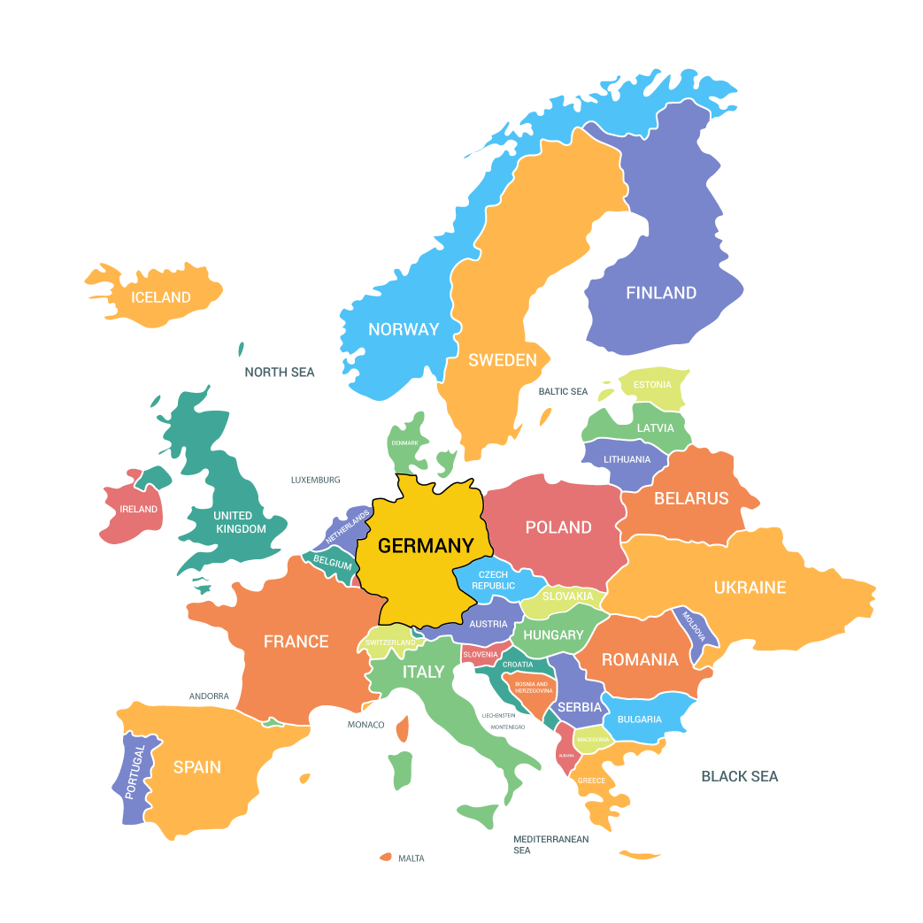 Europe-map-Germany